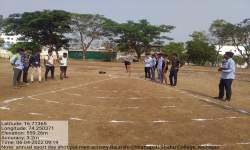 Annual sport day activity shout put
