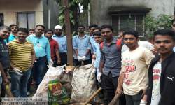 Cleanliness drive in flood affected area
