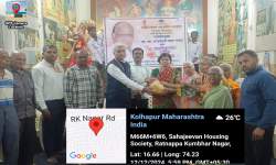 Distribution of essential grocery and nutritious food grains to old age home on the ocassion of Birthday of Padma-Vibhushan Hon. Sharadchandraji Pawar