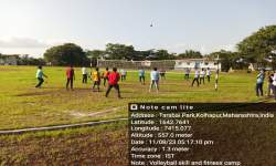 SUCCESSFULLY CONDUCTED VOLLEYBALL SPECIAL PHYSICAL FITNESS & SKILL TRAINING COACHING CAMP PHOTO 23-24