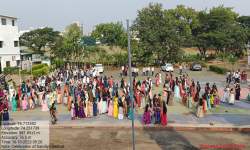 Celebration of Dandiya on occasion of Navratri