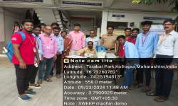 Organization of demonstration of SWEEP Voting Machine for students in association with Collector Office, Kolhapur