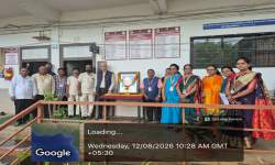 On the occasion of the 134th Birth Anniversary of Dr. S. R. Ranganathan, his photograph was garlanded on 12th August 2026 at 11.00 a.m.