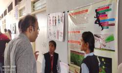 Students of Physical Education presenting Poster at National Conference organized by SGM college, Karad