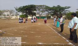 Annual sport day activity 05th April to 08th April,2022 shout put