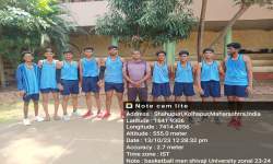 Our College Students Shivaji University Zonal Level Basketball (Men) Team Photo