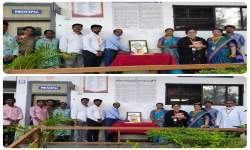 राष्ट्रसंत तुकडोजी महाराज जयंतीनिमित्त प्रतिमेचे पूजन करताना महाविद्यालयाचे प्र.प्राचार्य प्रो. डॉ.व्ही. व्ही. किल्लेदार , प्राद्यापक वर्ग व विद्यार्थी