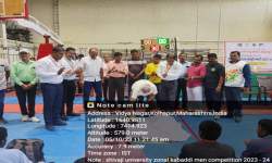 SHIVAJI UNIVERSITY ZONAL KABADDI (MEN) TOURNAMENT SUCCESSFULLY CONDUCTED 23-24 INAUGURATION PHOTO