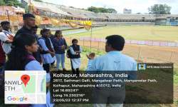 शारीरिक शिक्षण विभागाची रा. छ. शाहू स्टेडियम व जिल्हा क्रीडा कार्यालय येथे अभ्यास सहल