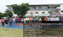 SUCCESSFULLY CONDUCTED BASKETBALL MEN’S COACHING & TRAINING CAMP