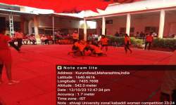 successfully participated  In Shivaji University Zonal Kabaddi (Women) Tournament 23-24  Photo