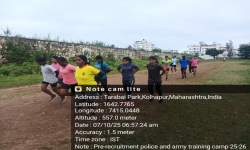 SUCCESSFULLY ORGANISING POLICE AND ARMY PRE – RECRUITMENT TRAINING CAMP