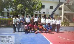 Basketball court inauguration ceremony
