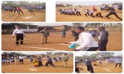 Annual sport day activity tug of war