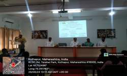 Mr.Vasant Patil give guidance lecture on the topic 'Government Schemes for Promoting Sports Culture'